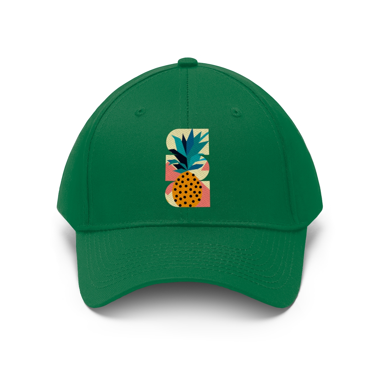 Tropical Pineapple Paradise - Unisex Twill Hat - Image 8