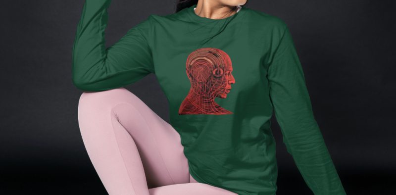 Equilibrium Red Head Dri-Power Fleece Crewneck Sweatshirt - gr